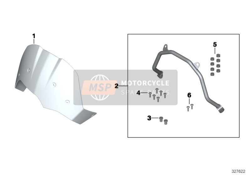 BMW F 800 GS 13 (0B02, 0B12) 2011 Pare-brise, petit, transparent pour un 2011 BMW F 800 GS 13 (0B02, 0B12)