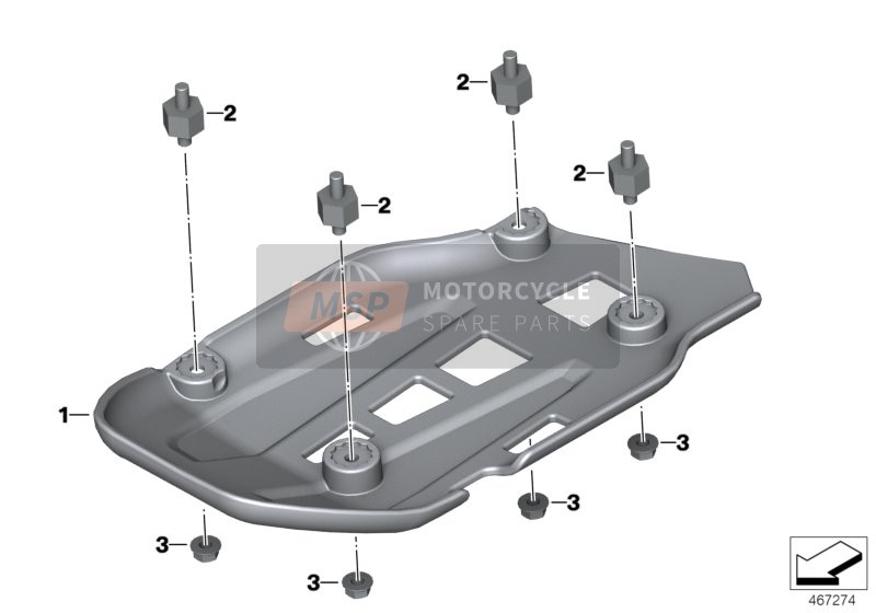 BMW F 800 GS 13 (0B02, 0B12) 2011 Pare-moteur en plastique pour un 2011 BMW F 800 GS 13 (0B02, 0B12)