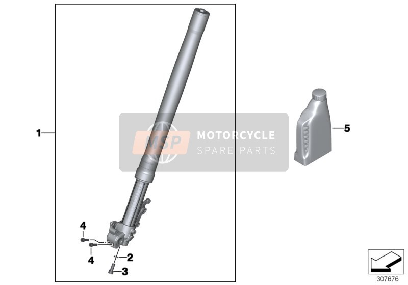 BMW F 800 GS 13 (0B02, 0B12) 2011 Fourche télescopique pour un 2011 BMW F 800 GS 13 (0B02, 0B12)