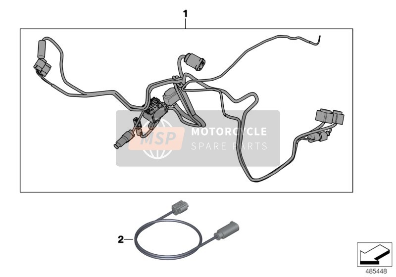 BMW F 800 GS 17 (0B07, 0B17) 2015 Mazo cables adicional vehículo especial para un 2015 BMW F 800 GS 17 (0B07, 0B17)