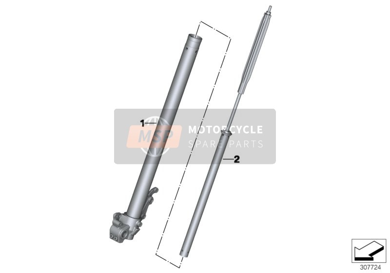 BMW F 800 GS 17 (0B07, 0B17) 2018 FORK SLIDER for a 2018 BMW F 800 GS 17 (0B07, 0B17)