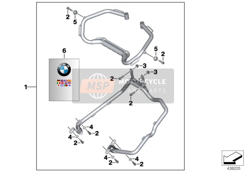 BMW F 800 GS 17 (0B07, 0B17) 2014 Set of case holders, vario cases 1 for a 2014 BMW F 800 GS 17 (0B07, 0B17)