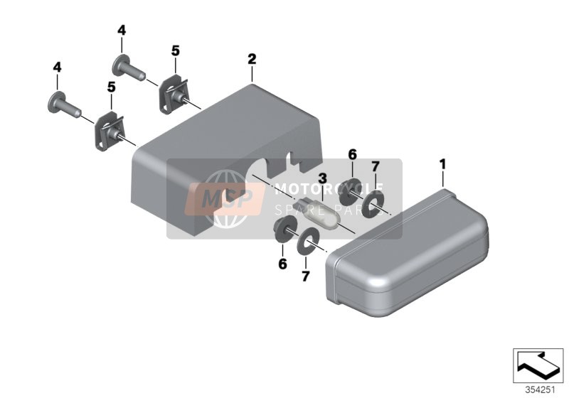 BMW F 800 GS Adve. (0B05, 0B15) 2013 Luz de matrícula para un 2013 BMW F 800 GS Adve. (0B05, 0B15)