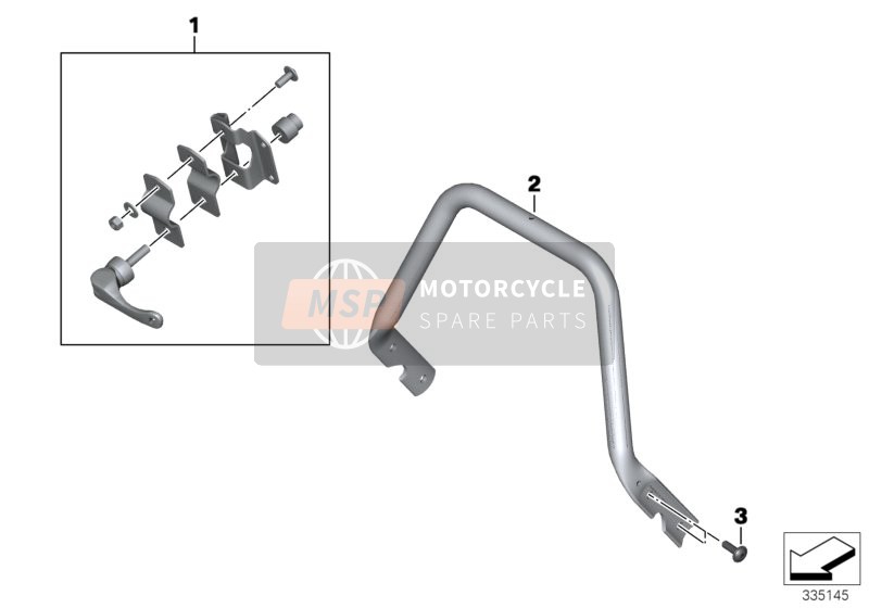 BMW F 800 GS Adve. (0B05, 0B15) 2012 MOUNTING PARTS, BMW NAVIGATOR for a 2012 BMW F 800 GS Adve. (0B05, 0B15)