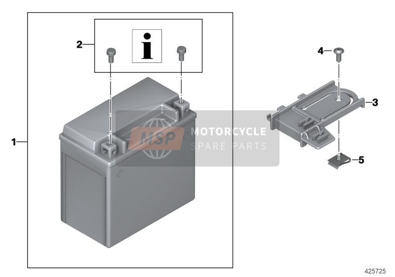 BMW F 800 GT (0B03, 0B13) 2013 Batterie AGM pour un 2013 BMW F 800 GT (0B03, 0B13)