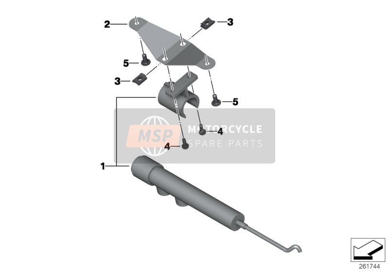 BMW F 800 GT (0B03, 0B13) 2014 Microphone, système d'annonce public. pour un 2014 BMW F 800 GT (0B03, 0B13)