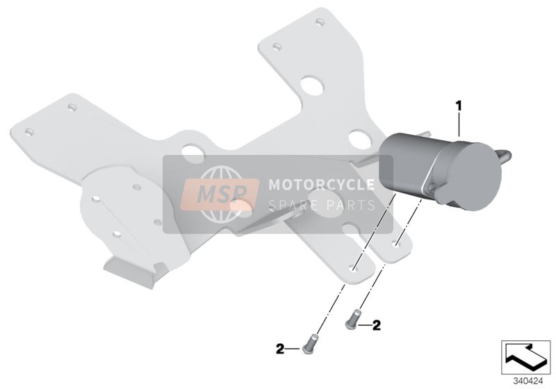 BMW F 800 GT (0B03, 0B13) 2013 Conector para conexión de casco para un 2013 BMW F 800 GT (0B03, 0B13)