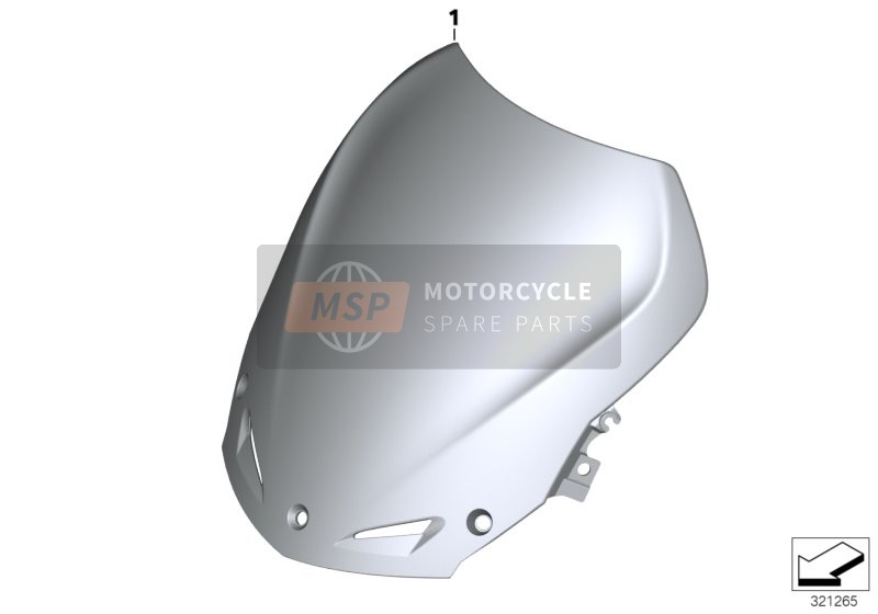 BMW F 800 GT (0B03, 0B13) 2015 WINDSHIELD, TINTED for a 2015 BMW F 800 GT (0B03, 0B13)