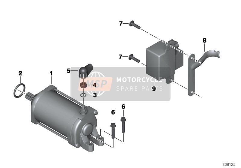 61368354778, Startmotorrelais, BMW, 2