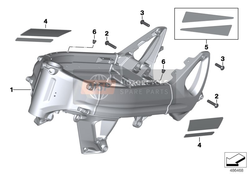 46517716648, Jeu Protecteurs Thermiques Arrière, BMW, 0