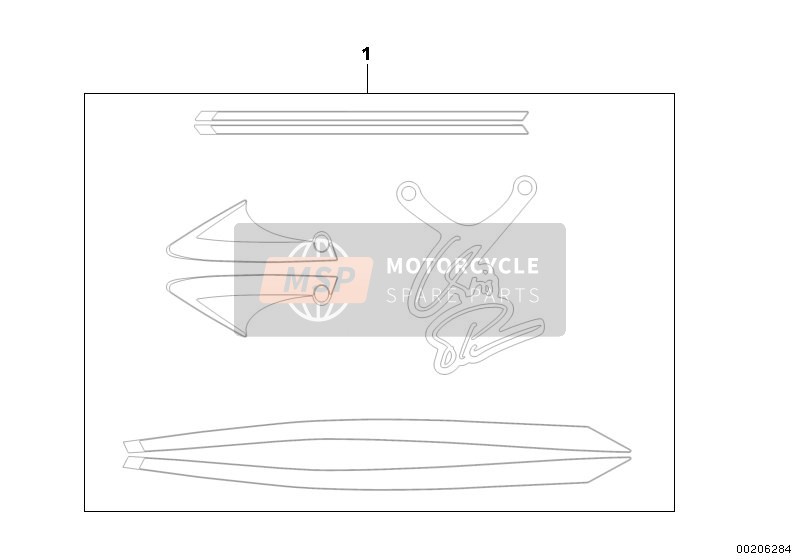 BMW F 800 R (0217,0227) 2005 Stickers voor een 2005 BMW F 800 R (0217,0227)