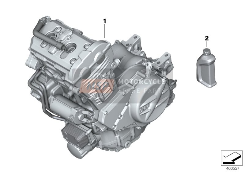 BMW F 800 R (0217,0227) 2014 Motore per un 2014 BMW F 800 R (0217,0227)