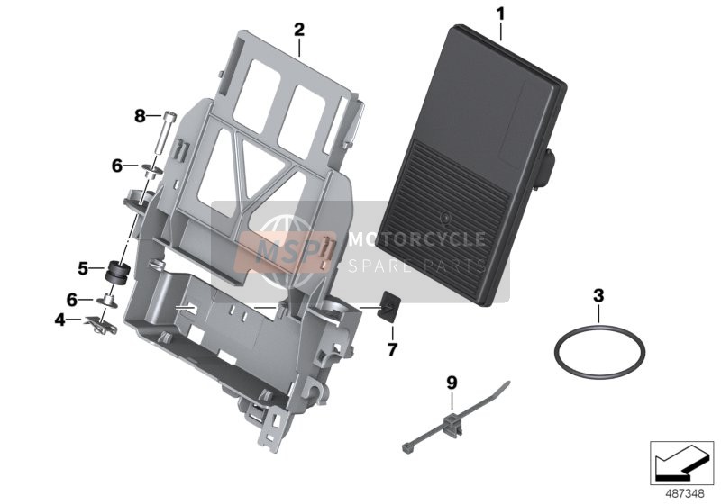 BMW F 800 R (0217,0227) 2005 Sistema electrónico central del chasis para un 2005 BMW F 800 R (0217,0227)