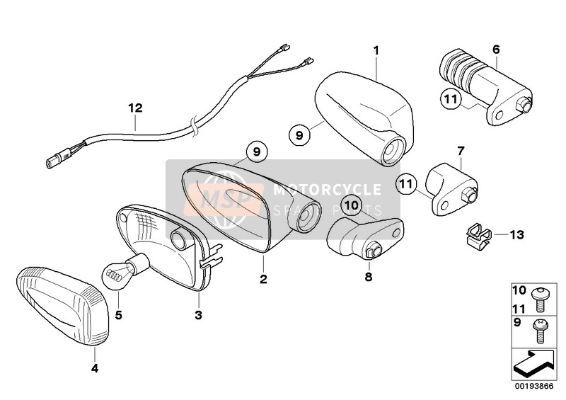 BMW F 800 R (0217,0227) 2008 Feux de signalisation pour un 2008 BMW F 800 R (0217,0227)