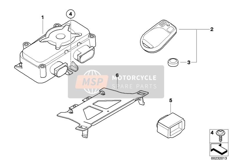 BMW F 800 R (0217,0227) 2006 Módulo de control para RDC - DWA/RDC para un 2006 BMW F 800 R (0217,0227)