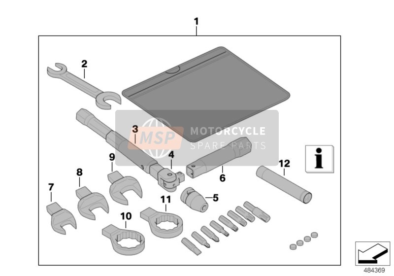 Outil de voiture, trousse de service