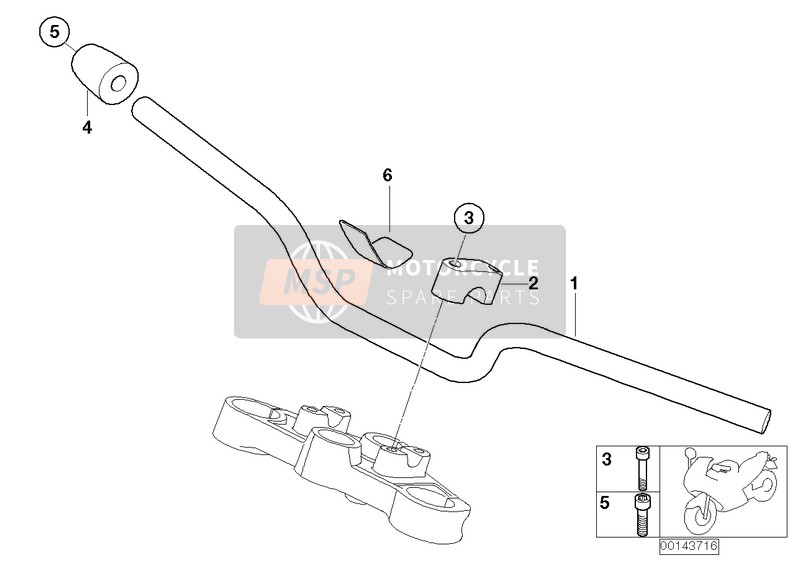 BMW F 800 R (0217,0227) 2008 HANDLEBAR for a 2008 BMW F 800 R (0217,0227)