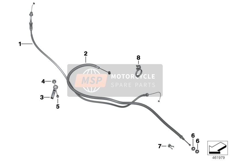 BMW F 800 R (0217,0227) 2005 Seilzüge für ein 2005 BMW F 800 R (0217,0227)