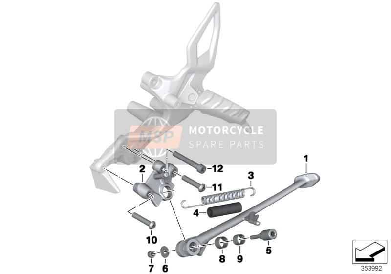 BMW F 800 R (0217,0227) 2011 Seitenständer für ein 2011 BMW F 800 R (0217,0227)