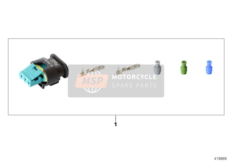 BMW F 800 R 15 (0B04, 0B14) 2014 Gehäuse für Buchsengehäuse, Seitenschalter für ein 2014 BMW F 800 R 15 (0B04, 0B14)