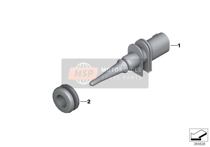 BMW F 800 R 15 (0B04, 0B14) 2014 OUTSIDE TEMPERATURE SENSOR for a 2014 BMW F 800 R 15 (0B04, 0B14)