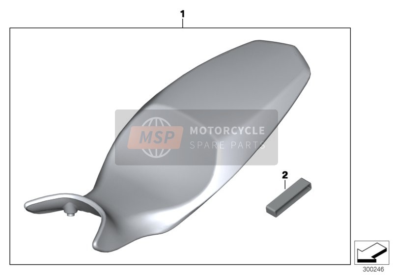 BMW F 800 R 15 (0B04, 0B14) 2013 Komfortsitzbank für ein 2013 BMW F 800 R 15 (0B04, 0B14)