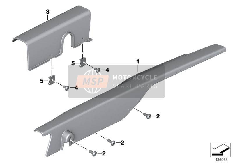 BMW F 800 R 15 (0B04, 0B14) 2013 Protezione catena per un 2013 BMW F 800 R 15 (0B04, 0B14)