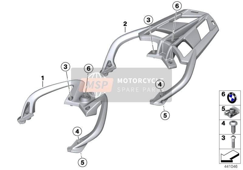 BMW F 800 R 15 (0B04, 0B14) 2014 Poignée de maintien et porte-bagages pour un 2014 BMW F 800 R 15 (0B04, 0B14)