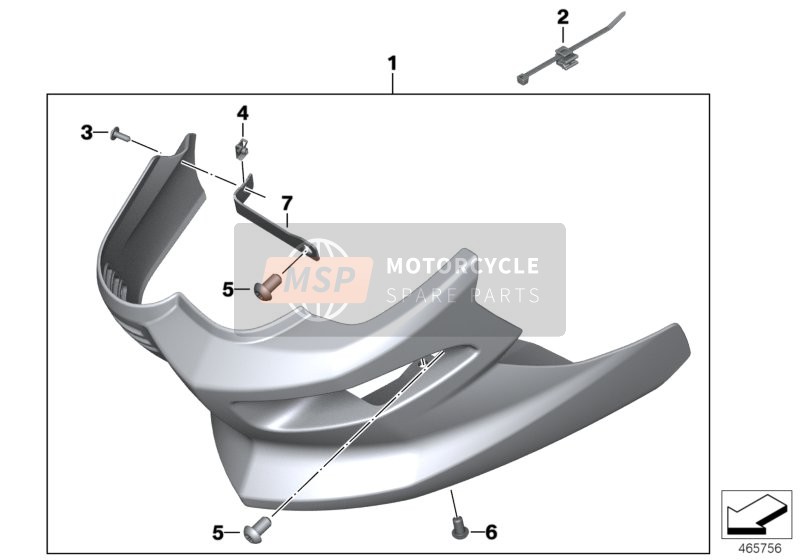 BMW F 800 R 15 (0B04, 0B14) 2013 Espoiler motor 2 para un 2013 BMW F 800 R 15 (0B04, 0B14)