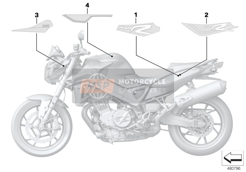 51148565943, Cache Décoratif Arrière Gauche, BMW, 0