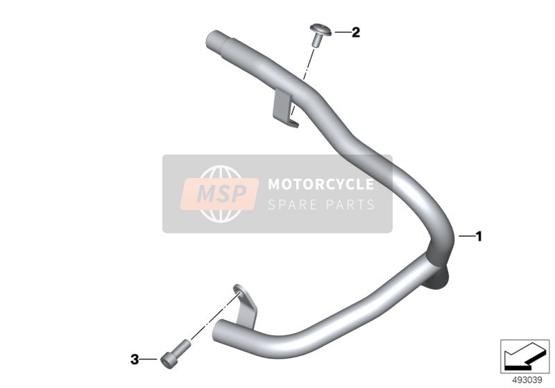 BMW F 800 R 17 (0B54, 0B64) 2015 ENGINE PROTECTION BAR for a 2015 BMW F 800 R 17 (0B54, 0B64)