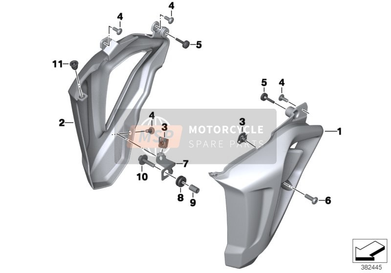 BMW F 800 R 17 (0B54, 0B64) 2019 KÜHLERHAUBE für ein 2019 BMW F 800 R 17 (0B54, 0B64)