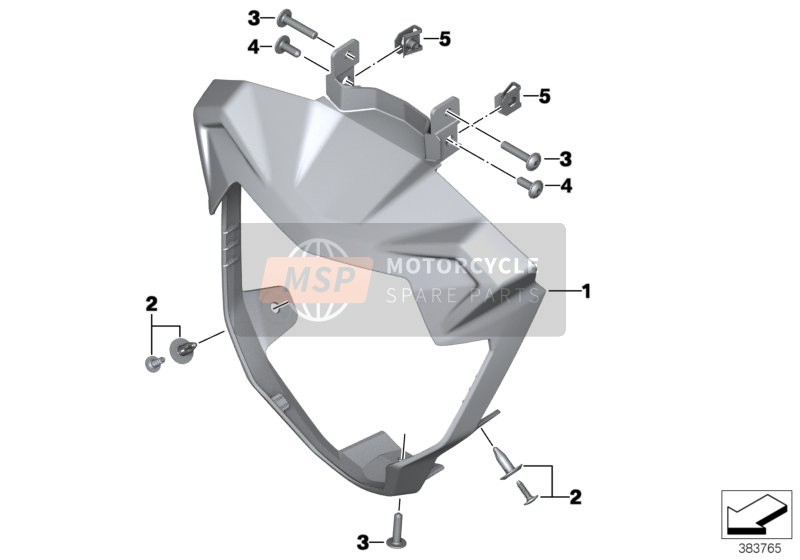 BMW F 800 R 17 (0B54, 0B64) 2019 Cubierta de faro para un 2019 BMW F 800 R 17 (0B54, 0B64)