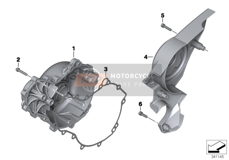 BMW F 800 S (0216,0226) 2006 ENGINE HOUSING COVER, RIGHT for a 2006 BMW F 800 S (0216,0226)