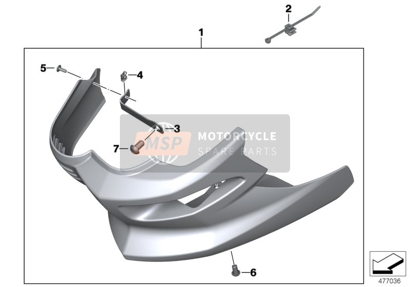 BMW F 800 S (0216,0226) 2010 ENGINE SPOILER for a 2010 BMW F 800 S (0216,0226)
