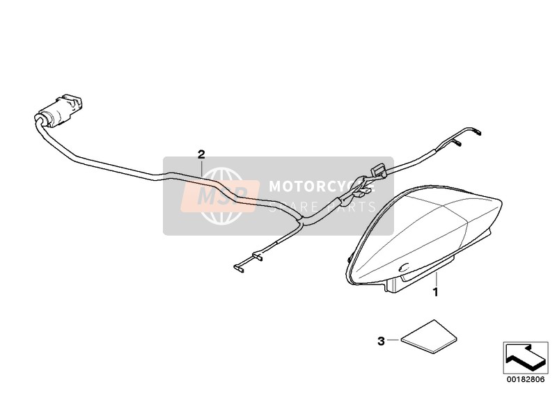 BMW F 800 S (0216,0226) 2005 LED-Rücklicht für ein 2005 BMW F 800 S (0216,0226)