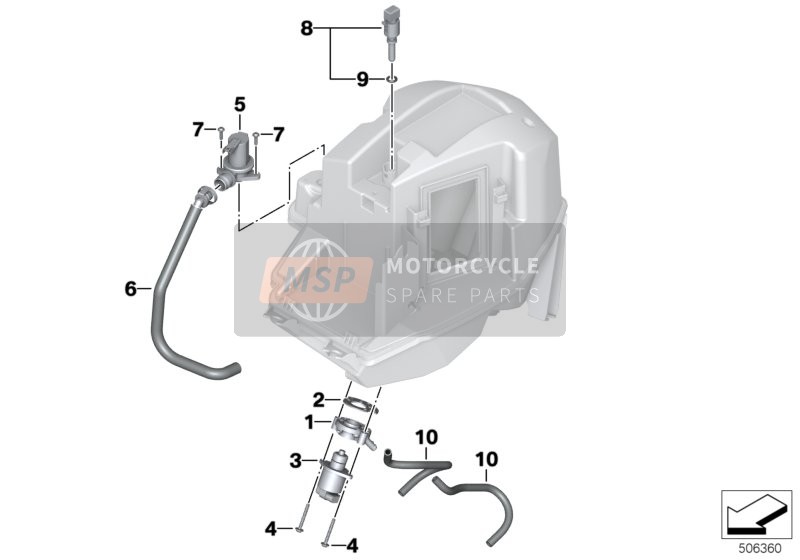 BMW F 800 S (0216,0226) 2007 Système de régulation du ralenti pour un 2007 BMW F 800 S (0216,0226)