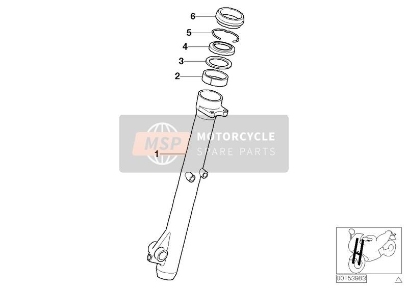 BMW F 800 S (0216,0226) 2008 Tubo scorrevole per un 2008 BMW F 800 S (0216,0226)