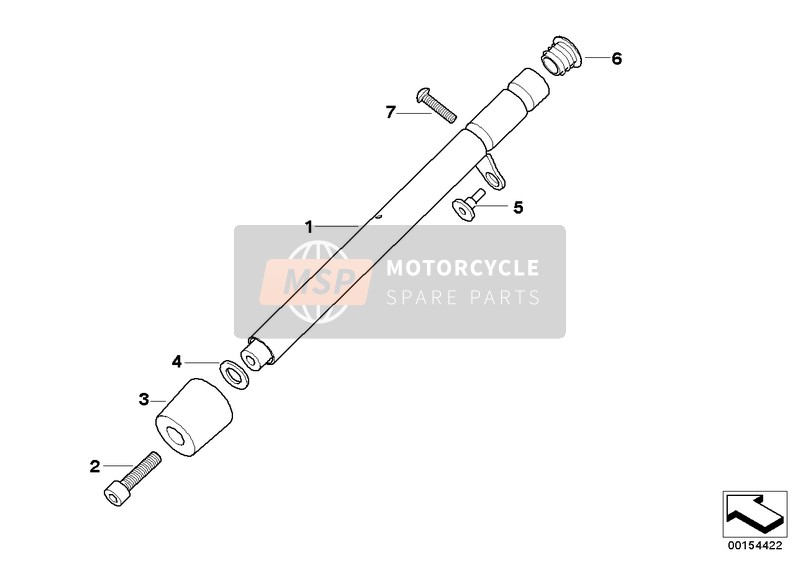 BMW F 800 S (0216,0226) 2004 Guidon pour un 2004 BMW F 800 S (0216,0226)