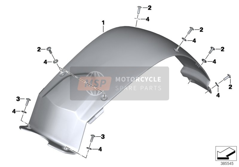 BMW F 800 S (0216,0226) 2006 Afdekking Airbox voor een 2006 BMW F 800 S (0216,0226)