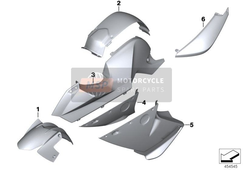 BMW F 800 ST (0234,0244) 2009 PRIMED PARTS for a 2009 BMW F 800 ST (0234,0244)