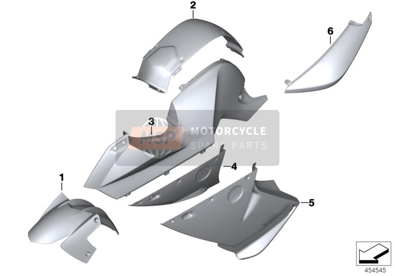 BMW F 800 ST (0234,0244) 2004 PRIMED PARTS for a 2004 BMW F 800 ST (0234,0244)