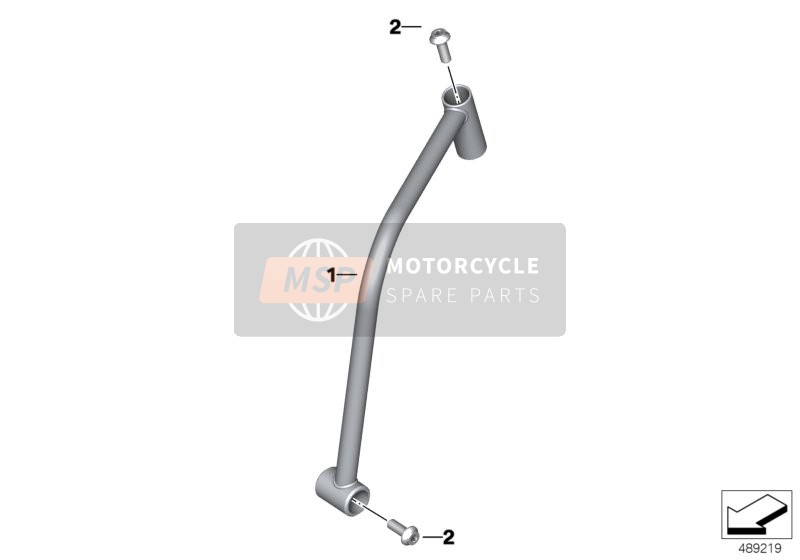 BMW F 850 GS (0B09, 0B19) 2016 RAISED HANDLE for a 2016 BMW F 850 GS (0B09, 0B19)