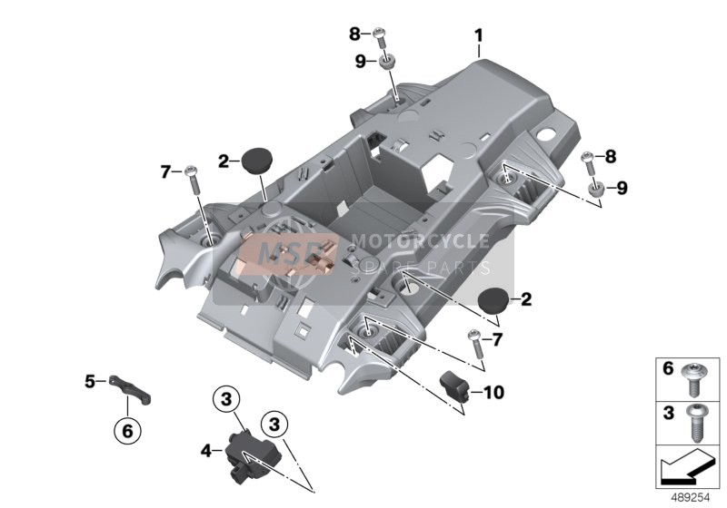 BMW F 850 GS (0B09, 0B19) 2016 REAR CARRIER PART for a 2016 BMW F 850 GS (0B09, 0B19)