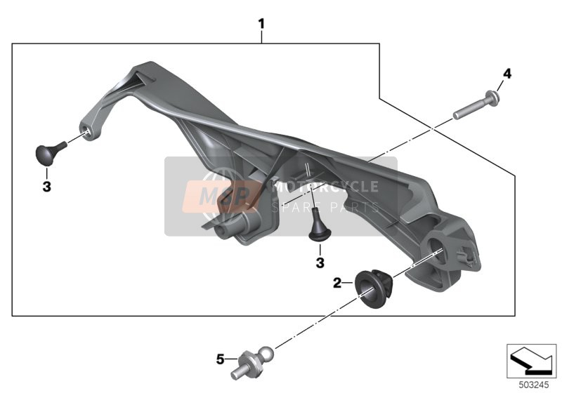 BMW F 850 GS (0B09, 0B19) 2018 Recouvrement conduite de câble pour un 2018 BMW F 850 GS (0B09, 0B19)