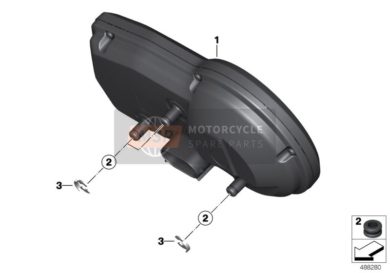 BMW F 850 GS (0B09, 0B19) 2017 Cuadro de instrumentos para un 2017 BMW F 850 GS (0B09, 0B19)