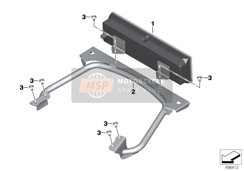 BMW F 850 GS (0B09, 0B19) 2016 Controlador de señal de parada, trasero para un 2016 BMW F 850 GS (0B09, 0B19)