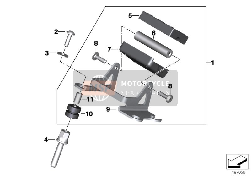 BMW F 850 GS (0B09, 0B19) 2016 Soporte Smartphone Cradle para un 2016 BMW F 850 GS (0B09, 0B19)