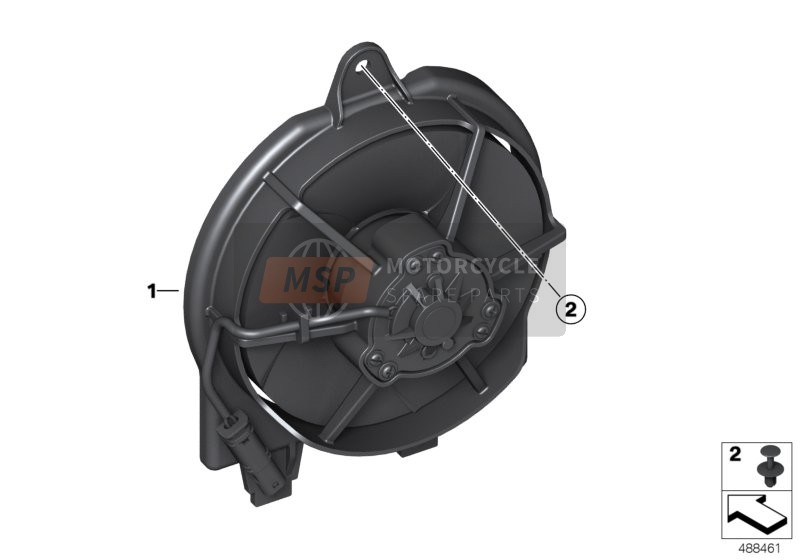 BMW F 850 GS (0B09, 0B19) 2016 FAN for a 2016 BMW F 850 GS (0B09, 0B19)