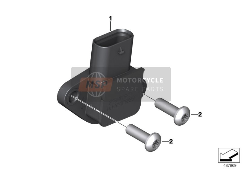 BMW F 850 GS (0B09, 0B19) 2017 Aandrijvingssensor voor een 2017 BMW F 850 GS (0B09, 0B19)